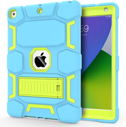 Vista 36 de CCMAO Funda para iPad de 6ª/5ª generación (9.7 pulgadas, 2018/2017), iPad Air de 2ª generación (2014) con soporte, funda protectora híbrida a prueba