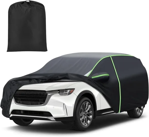 Vista 33 de Mixsuper Liner Funda para coche para BMW X3 2003-2026, 7 capas, funda impermeable para coche, accesorios para X3 con puerta con cremallera, tiras