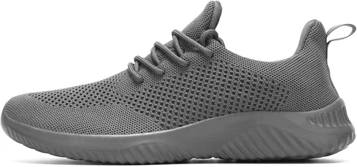 Vista 2 de Zapatos de tenis sin cordones para hombre, ligeros, transpirables, informales, suela suave, malla para el trabajo, gimnasio, tenis