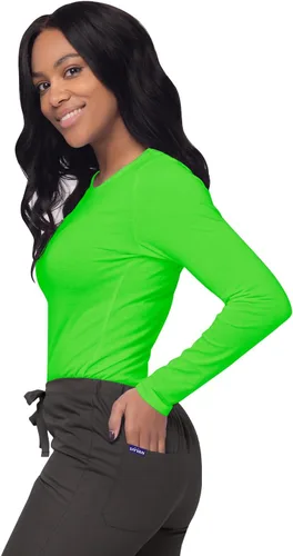 Vista 3 de Sivvan Scrubs for Women - Long Sleeve Comfort Underscrub Tee