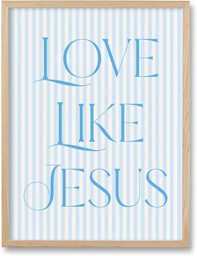 Vista 20 de HesenDot Blue Coquette Bible Verbs You Turned My Mourning into Dancing - Juego de 1 12x16 Inch, You Turned My Mourning into Dancing Blue Canvas