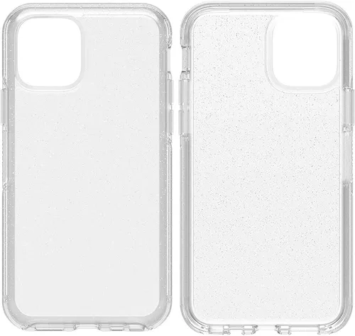 Vista 2 de OtterBox Symmetry Clear Series - Funda para iPhone 11 Pro, polvo de estrellas (escamas plateadas/transparente)