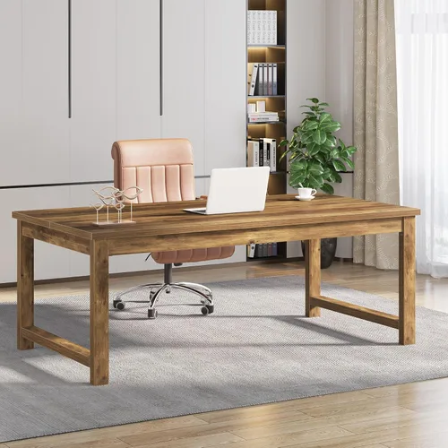 Vista 17 de Mesa para computadora Tribesigns moderna estilo sencillo para PC, portátil, estudio, moderna estación de trabajo para el oficina en casa