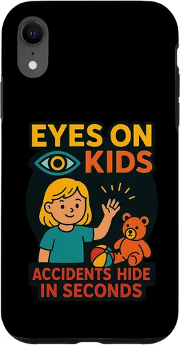 Vista 25 de Eyes on Kids Child Safety Gift for Moms, Granny, Grandad Case for iPhone 16