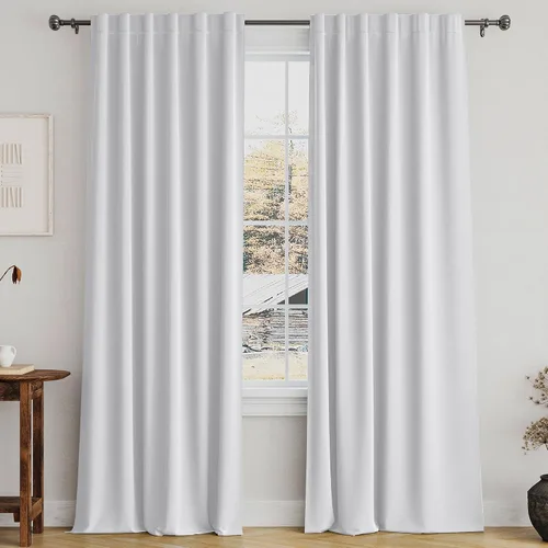 Vista 47 de Turquoize Cortinas Opacas con Aislamiento Térmico Paneles de Tratamiento de Ventanas con Bolsillo para Barra Paneles de Ventana para Ventanas