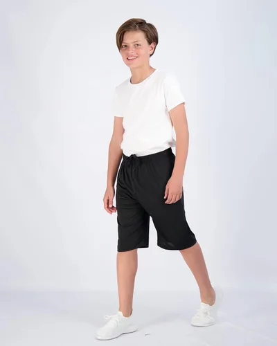 Vista 4 de Paquete de 5 pantalones cortos deportivos Dry-Fit de baloncesto gimnasio para jóvenes niños y niñas con bolsillos