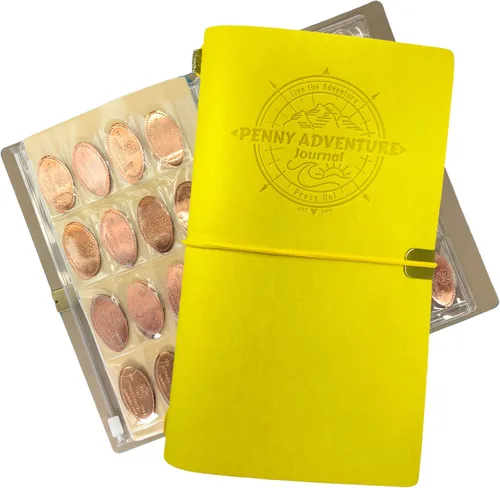 Vista 19 de Pennybandz El Penny Journal tiene capacidad para 146 monedas, el libro definitivo de colección de centavos de recuerdo para tu colección de monedas