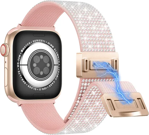 Vista 11 de LETOID Correas elásticas diseñadas para Apple Watch Band de 1.496 pulgadas, 1.575 pulgadas, 1.614 pulgadas, 1.654 pulgadas, 1.732 pulgadas, 1.772