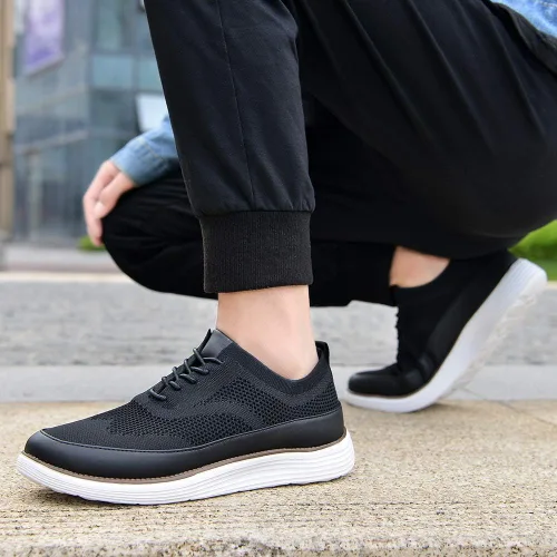 Vista 5 de TIOSEBON Zapatos de vestir para hombre de malla Oxford 0