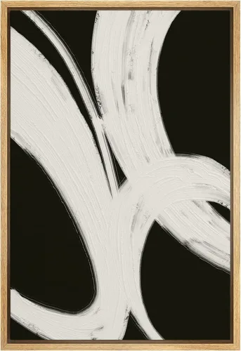 Vista 46 de SIGNWIN Lienzo enmarcado para pared, bosque blanco y negro, pino, ilustraciones de naturaleza silvestre, arte moderno, rústico, decorativo
