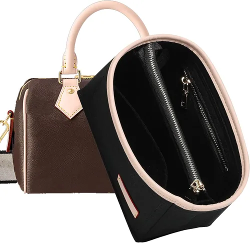 Vista 8 de Doxo Organizador de fieltro para bolso LV Speedy 20, Alma BB, Noe, Beige