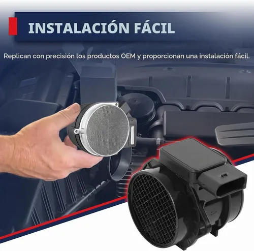 Vista 6 de MOSTPLUS 5WK96431 Medidor de sensor de flujo de aire masivo MAF de reemplazo directo MAF compatible para Hyundai 28164-23700