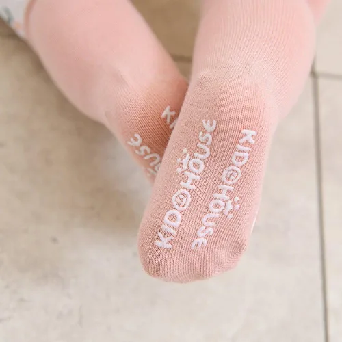 Vista 3 de 8 pares de calcetines antideslizantes a la rodilla para niños y niñas