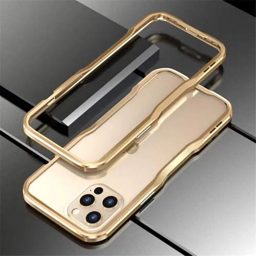 Vista 20 de Parachoques de aluminio compatibles con iPhone 12 Mini de 5.4 PULGADAS, estuche con marco metálico, parachoques delgado de diseño genial y Negro