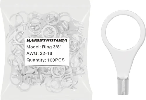 Vista 15 de haisstronica 30 terminales de horquilla de 1/4 "AWG 8 sin aislamiento