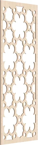Vista 66 de 9 3/8"W x 24 3/8"H x 1/4"T Southgate Decorativos Paneles De Pared De Madera Calado, Abedul
