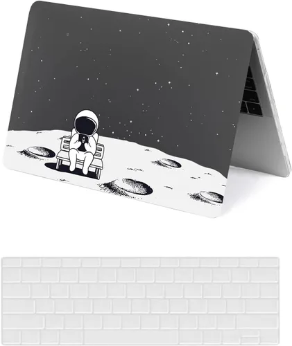 Vista 23 de Funda protectora para MacBook Air 2024 2023 de 15 pulgadas M2 M3 Retina/Touch ID A2941 A3114, carcasa rígida de plástico negro para laptop y León 801