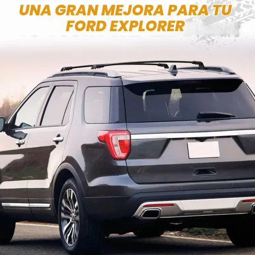 Vista 7 de Barras transversales para techo para Ford Explorer 2016-2019, accesorios de portaequipajes para techo