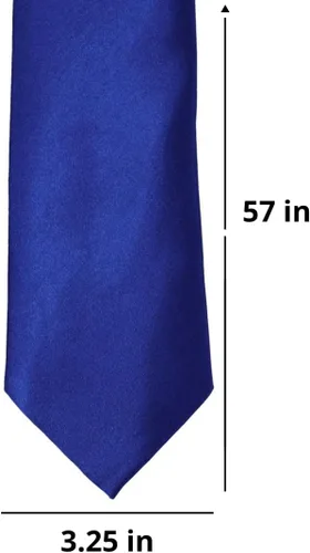 Vista 56 de tiemart Corbata de color sólido para hombre Longitud estándar