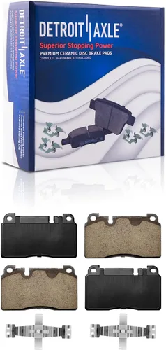 Vista 68 de Detroit Axle - Pastillas de Freno Delantero para Nissan Altima Maxima Sentra 350Z Cube Juke Versa INFINITI G35 I30 I35 Suzuki SX4 Crossover