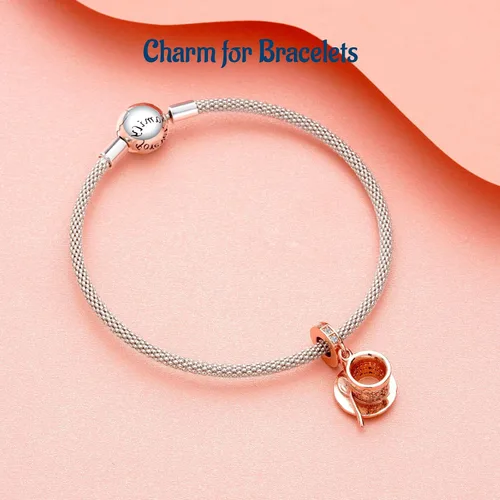 Vista 102 de Amufer S925 Charms for Women, compatible with Pandora Bracelets and Necklaces, Jewelry Gift