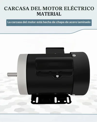 Vista 6 de Motor del compresor de aire 1HP,Motor eléctrico de uso general,Monofásico 3450RPM 56C Marco TEFC CW/CCW