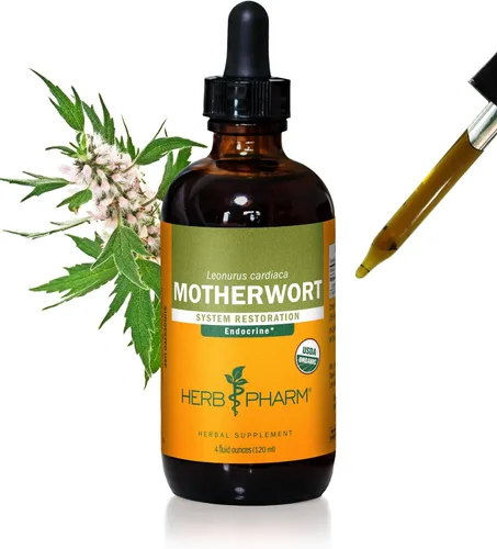 Vista 12 de Herb Pharm Gotas de extracto líquido de motherwort orgánico certificado para soporte del sistema endocrino, 1 onza