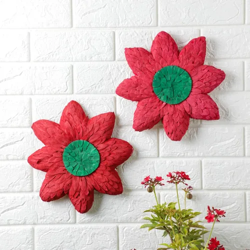 Vista 6 de Festive Floral Rangoli Rangoli de diseño acrílico para decoración tradicional india, decoración de piso interior de puerta del hogar, Diwali