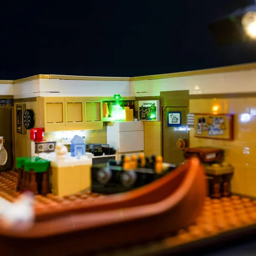 Vista 5 de BRIKSMAX Kit de iluminación LED para apartamentos de The Friends, compatible con el modelo de bloques de construcción Lego 10292, no incluye