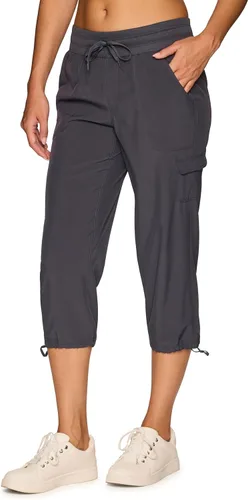 Vista 50 de RBX - Pantalón capri deportivo con cordón,ligero, con bolsillos y estilo cargo, para mujer