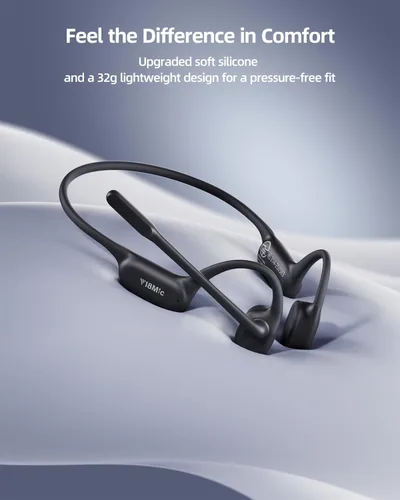Vista 6 de Bone Conduction Headphones with Mute Mic, Trucker Headset for Work Call