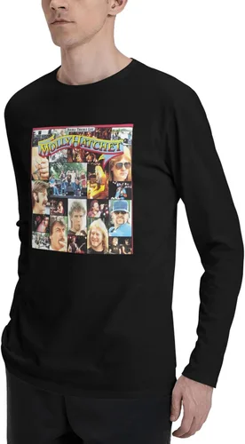 Vista 5 de XENITE Molly Music and Hatchet - Camiseta de manga larga con cuello redondo para hombre, camiseta de capa base, camiseta atlética para gimnasio