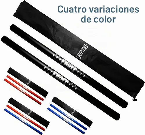 Vista 2 de Juego de 2 palos acolchados de espuma con bolsa de transporte para equipo de artes marciales