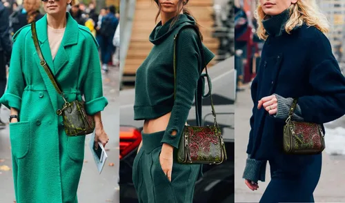 Vista 7 de LETEULO Bolso cruzado para mujer, bolso de mano de cuero con asa superior, estilo vintage