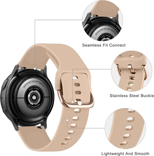 Vista 24 de Vanjua Bandas para Amazfit Active 2 / Bip 3 / 3 Pro Band mujeres hombres, Bip U Pro / Bip / Lite / S / S lite / U, correa de repuesto de silicona