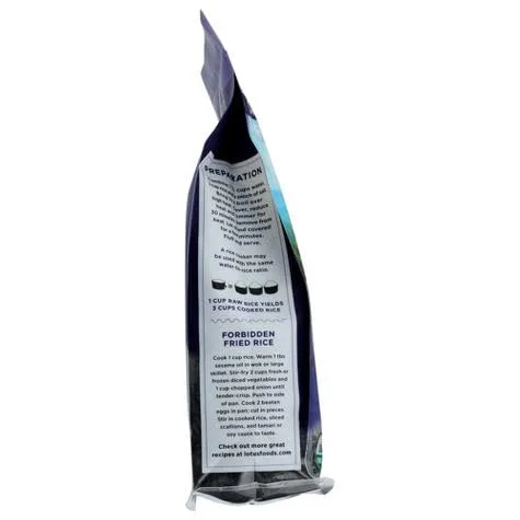 Vista 5 de Lotus Foods Organic Forbidden Black Rice 15 oz (Pack of 6)