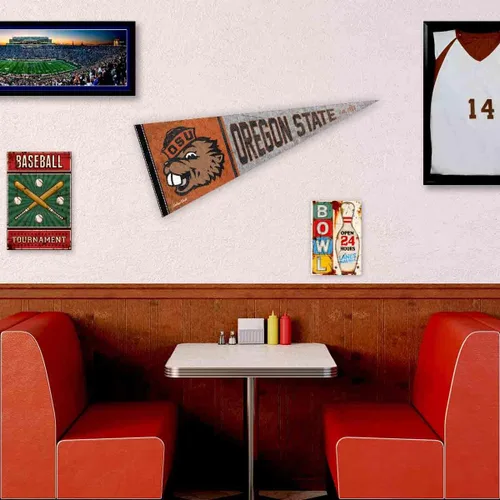 Vista 3 de Banderín vintage de Oregon State Beavers