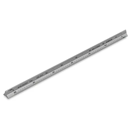 Vista 36 de Alumicolor Regla Métrica de Bolsillo para Arquitecto de Aluminio, 15CM, Negro