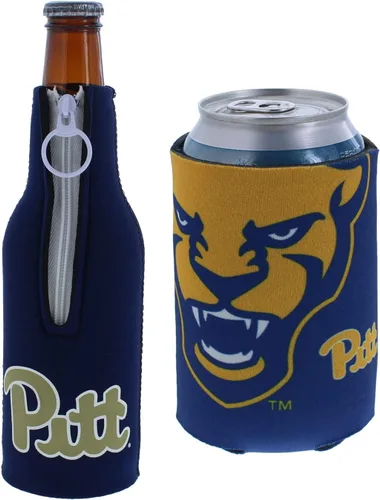 Vista 86 de College Team Color Logo Can & Bottle Holder Insulator Beverage Cooler Set