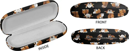 Vista 3 de WIRESTER Funda rígida para lentes de sol, funda protectora con tela de microfibra