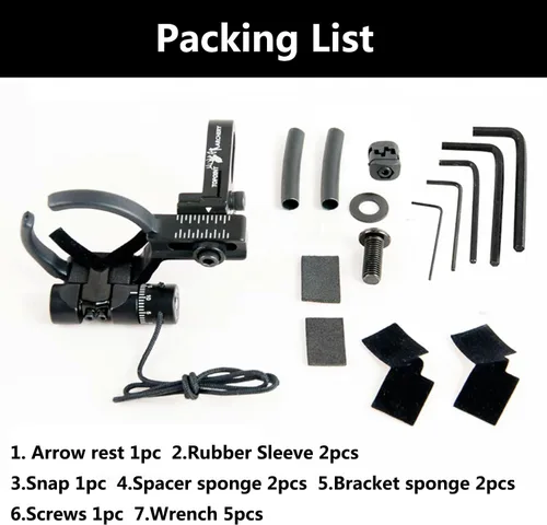 Vista 7 de FUNTRES Arrow Rest Drop Away Arrow Rest Archery Compound Bow Arrow Rest for Pulley Bows
