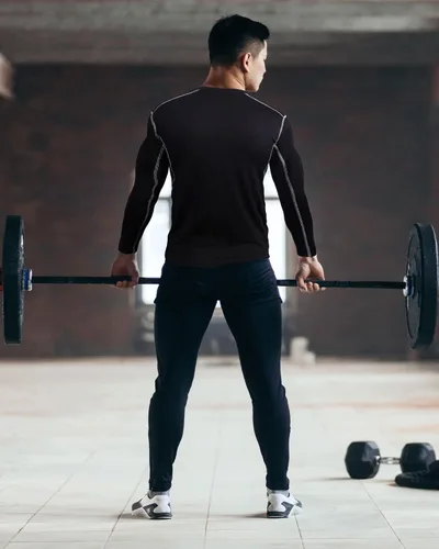 Vista 5 de Hicarer Paquete de 6 camisas de compresión atlética para hombre, camisetas de manga larga para entrenamiento, correr, camisetas deportivas
