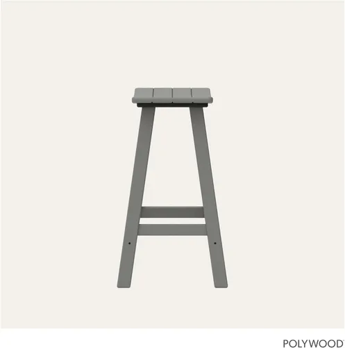 Vista 5 de POLYWOOD 2001-GY - Taburete para silla de montar (24.0 in), color gris Gris pizarra