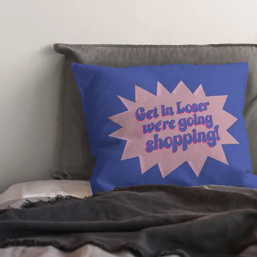 Vista 4 de Northwest Mean Girls - Almohada de 18 x 18 pulgadas, Get in Losers