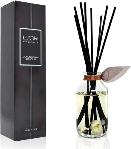 Vista 33 de Set de difusor de cañas, difusor de aceite perfumado con aroma a ámbar romántico y varillas, accesorios de fragancia para el hogar para decorar