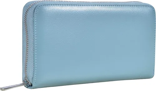 Vista 2 de Easyoulife Tarjetero de cuero genuino para mujer con 36 ranuras de seguridad RFID, L