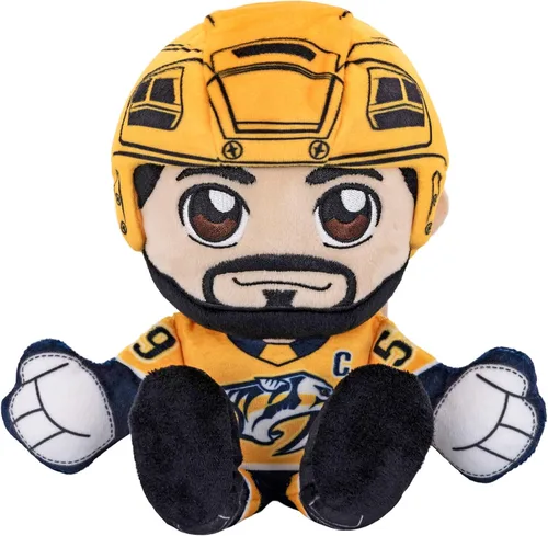 Vista 16 de Bleacher Creatures Calgary Flames Jonathan Huberdeau - Peluche sentado de 8 pulgadas de la NHL Kuricha - Superestrella de la NHL inspirada en Chibi