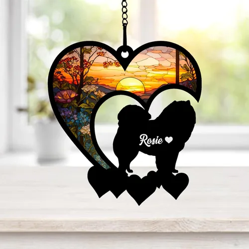Vista 73 de NAZENTI Atrapasoles personalizado de sabueso afgano, adorno conmemorativo personalizado para la pérdida de mascotas, regalo de condolencia