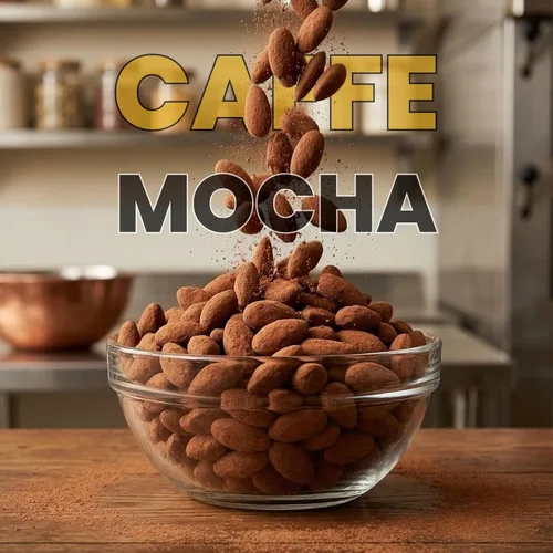 Vista 2 de Pili Hunters - Nueces de pili germinadas silvestres - Caffè Mocha bolsa de 4 onzas - Cacao crudo, azúcar de coco orgánico y café real para un