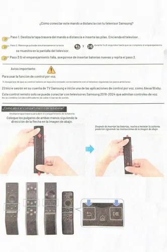 Vista 7 de para Reemplazo de Mando a Distancia de Samsung TV, Compatible con Mando a Distancia de Samsung Smart TV